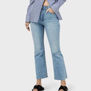 Rag & Bone Casey Raw Hem High Waist Ankle Flare Jeans